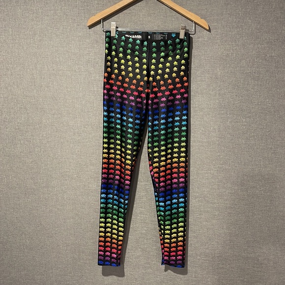 BLACKMILK Rainbow Space Invader Leggings - Small - Picture 3 of 6